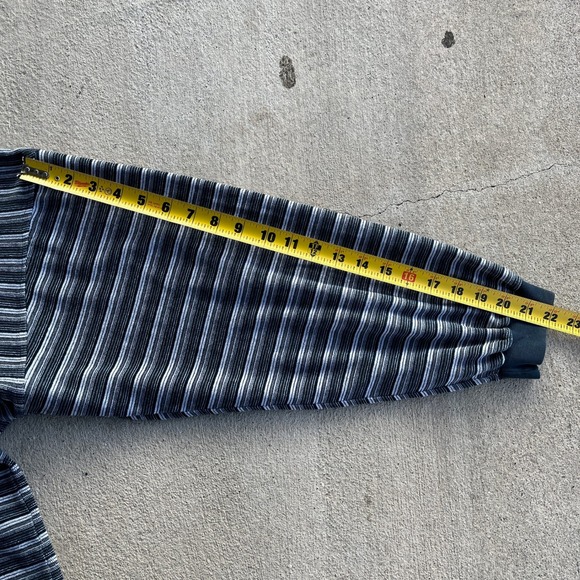 VTG Chereskin Striped Velour Long Sleeve‎ Polo Mens Size Large - Picture 6 of 7